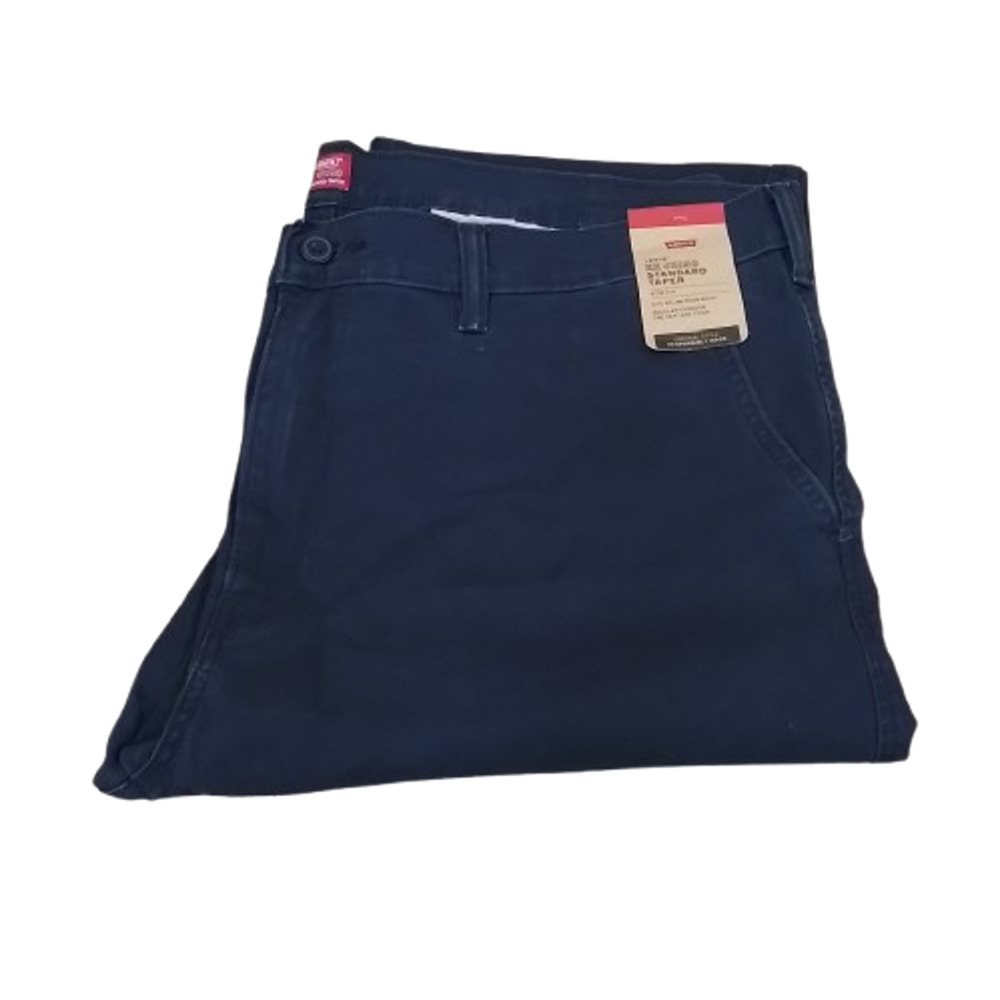 Men's Levi's Xx Standard Taper Chino Flat Front Pants - Navy Blazer - 38x32 NWT